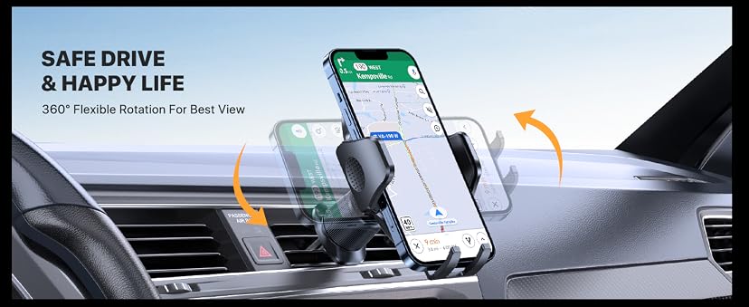 Miracase Phone Holder for Car with Metal Hook Clip, Air Vent Cell Phone Mount — image 8
