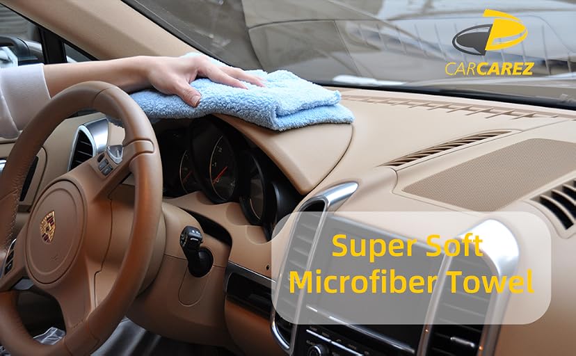 CARCAREZ Microfiber Towels for Cars (450 GSM, 6-Pack) — image 1