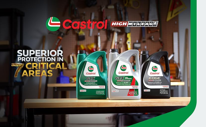 Castrol GTX High Mileage 5W-30 Synthetic Blend Motor Oil — image 1
