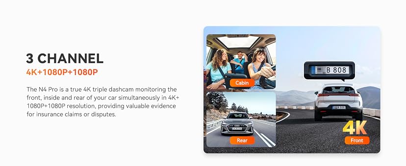 Vantrue N4 Pro 4K 3-Channel Dash Cam — image 8