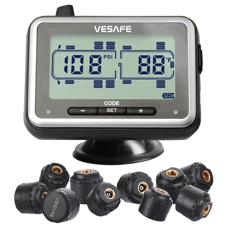 VESAFE Wireless Tire Pressure Monitoring System with Full-Color Real-Time Display — image 5