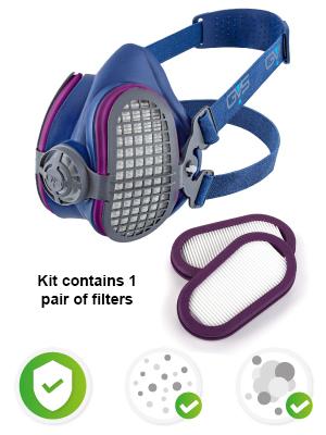 GVS SPR457 Elipse P100 Half Mask Respirator — image 2