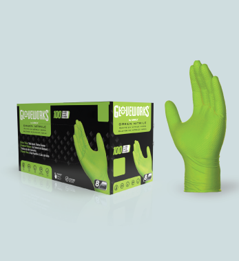 AMMEX Gloveworks HD Industrial Black Nitrile Gloves — image 7