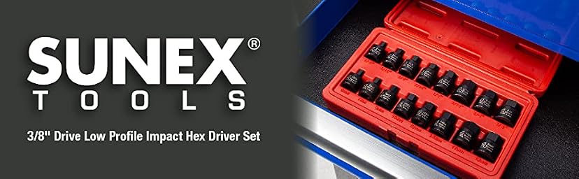Sunex Tools 3342 3/8 Inch Drive Master Impact Socket Set, 42-Piece — image 4