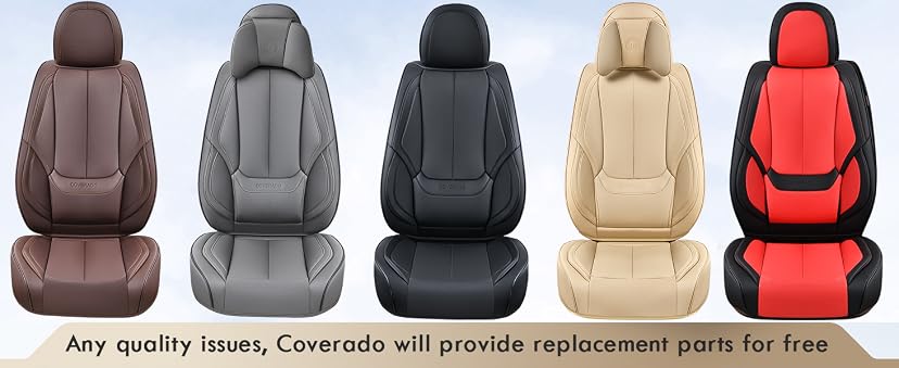 Coverado Car Seat Covers Nappa Leather Full Set — image 6