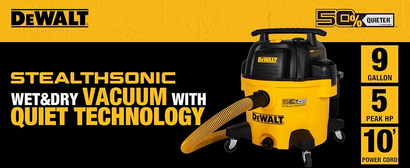DEWALT 9 Gallon STEALTHSONIC Shop Vacuum Wet/Dry — image 1
