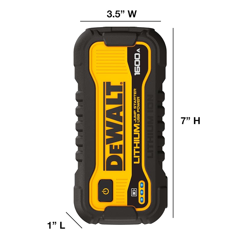 DEWALT DXAELJ16 1600 Peak Amp Jump Starter with USB Power Station — image 7
