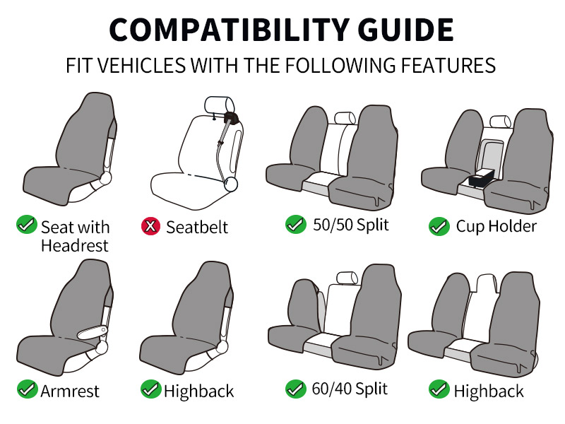 Leader Accessories Waterproof Towel Front Seat Covers (2-Pack) — image 6