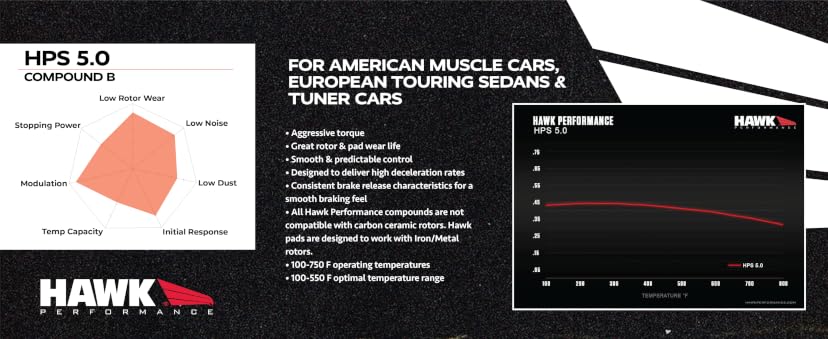 Hawk Performance HPS HB549F.702 Front Brake Pads — image 4