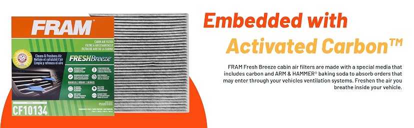 FRAM Fresh Breeze Cabin Air Filter with Arm & Hammer Baking Soda (CF10285) — image 2