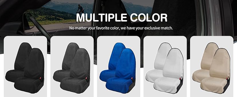 Leader Accessories Waterproof Towel Front Seat Covers (2-Pack) — image 1