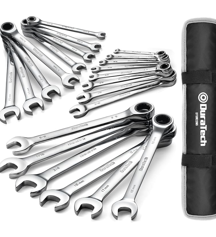DURATECH Combination Wrench Set, SAE & Metric, 22-piece — image 6