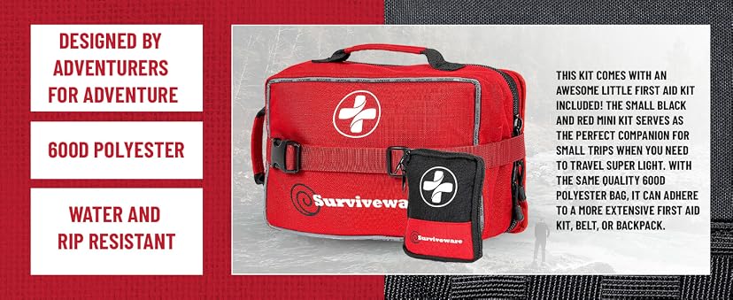 Surviveware 238-Piece Comprehensive Premium First Aid Kit — image 7