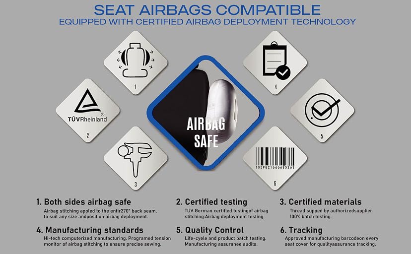 Skechers Memory Foam Car Seat Covers (Lycra, Two Front) — image 6