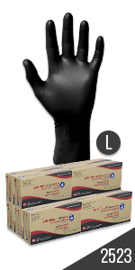 Dynarex Safe-Touch Black Nitrile Exam Gloves — image 10
