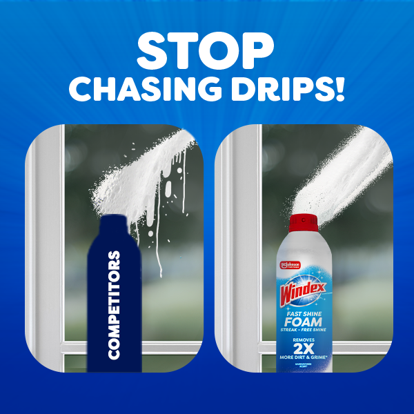 Windex Fast Shine Foam Glass Cleaner — image 4