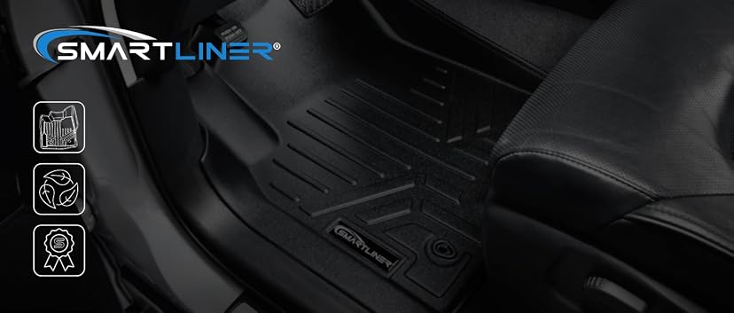 SMARTLINER All Weather Custom Fit Floor Mats 2 Row Liner Set for 2019-2025 Toyota RAV4 — image 1