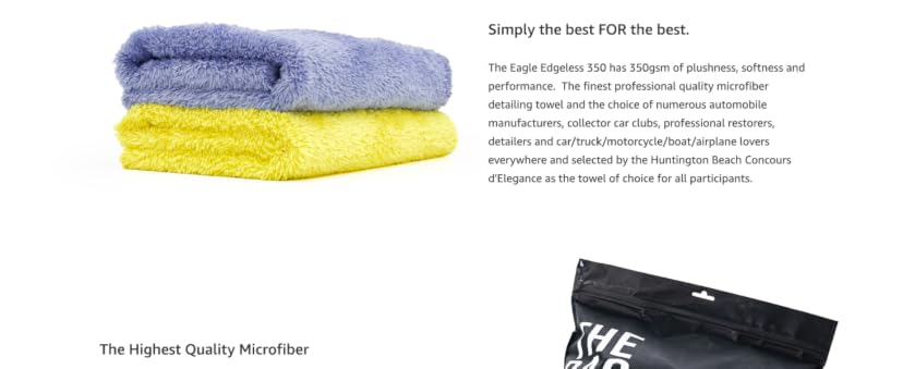 The Rag Company Eagle Edgeless 350 GSM Microfiber Towel — image 4