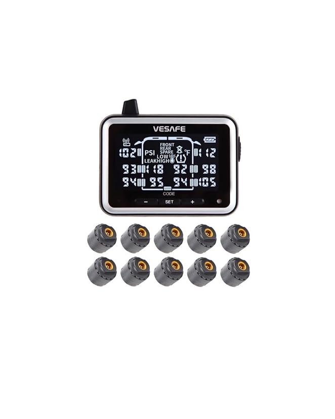 VESAFE Wireless Tire Pressure Monitoring System with Full-Color Real-Time Display — image 11
