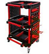 DWSFADA 3-Tier Car Detailing Cart with Wheels — image 3