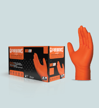 AMMEX Gloveworks HD Industrial Black Nitrile Gloves — image 8