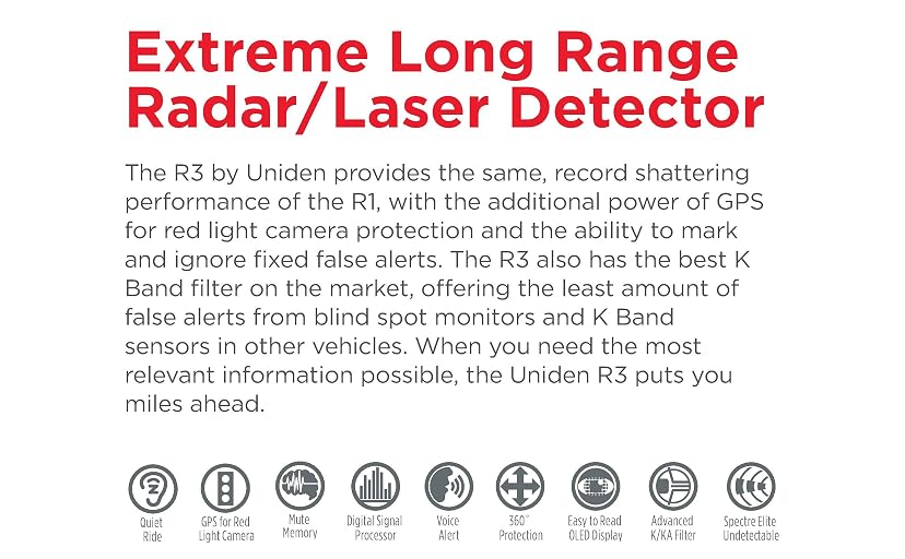 Uniden R3 Extreme Long Range Laser/Radar Detector — image 3