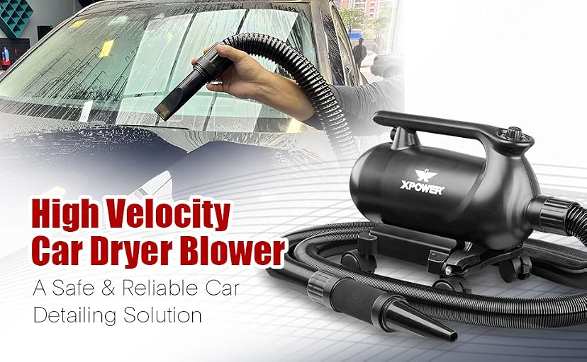 XPOWER A-16 Professional Car Dryer Blower with Mobile Dock — image 1