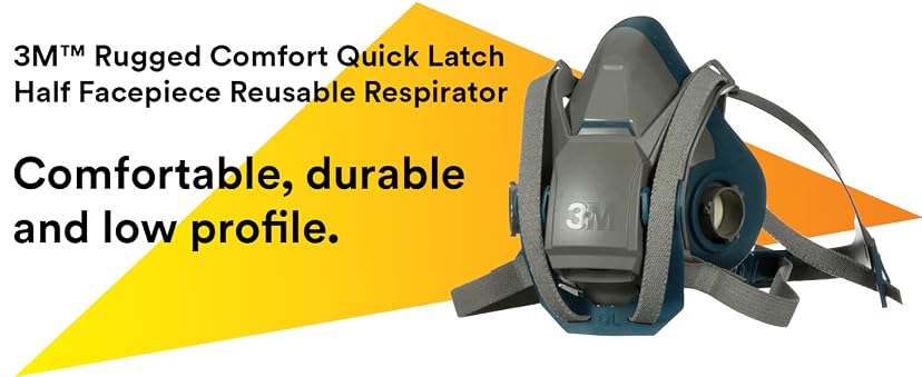 3M 6502QL Rugged Comfort Quick Latch Half Facepiece Reusable Respirator — image 7