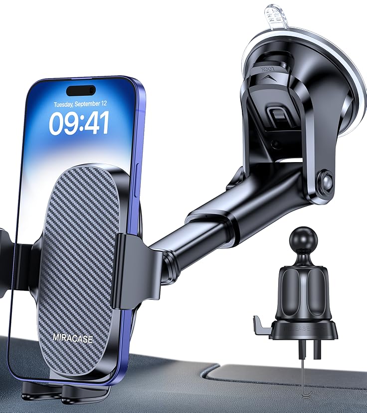 Miracase Phone Holder for Car with Metal Hook Clip, Air Vent Cell Phone Mount — image 12