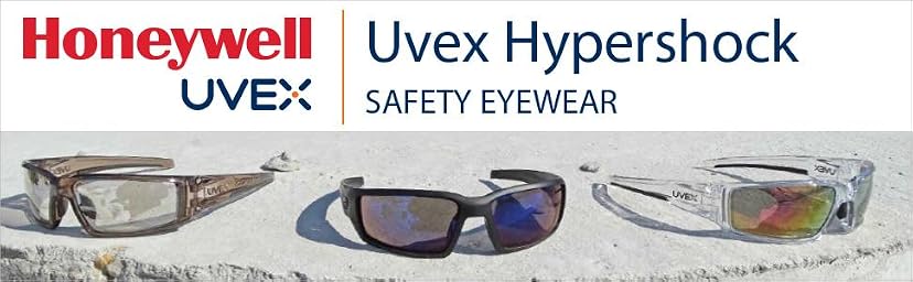 Honeywell Uvex Hypershock Safety Glasses (S2970HS) · Clear Frame, HydroShield Anti-Fog — image 1