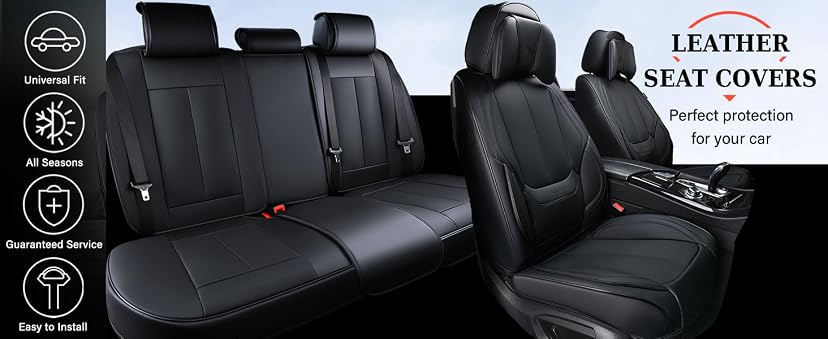 Coverado Car Seat Covers Nappa Leather Full Set — image 1