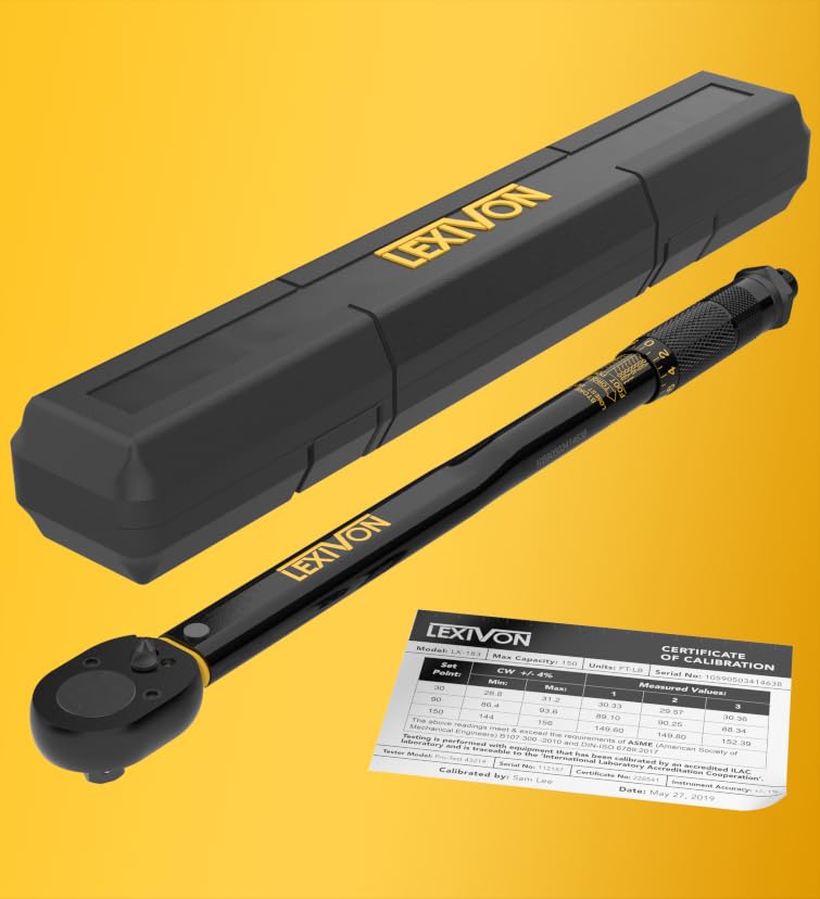 LEXIVON LX-183 1/2-Inch Drive Click Torque Wrench (10-150 ft-lbs) — image 2