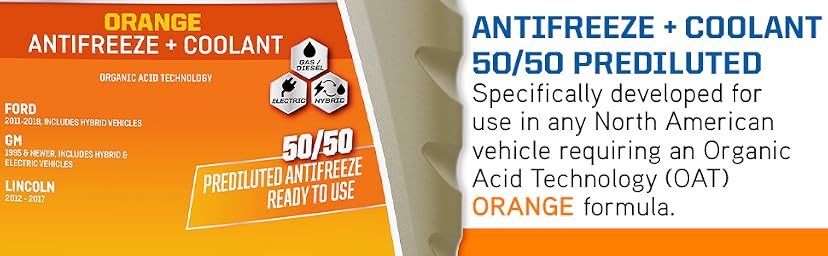 PEAK OET Extended Life Orange 50/50 Prediluted Antifreeze/Coolant — image 2