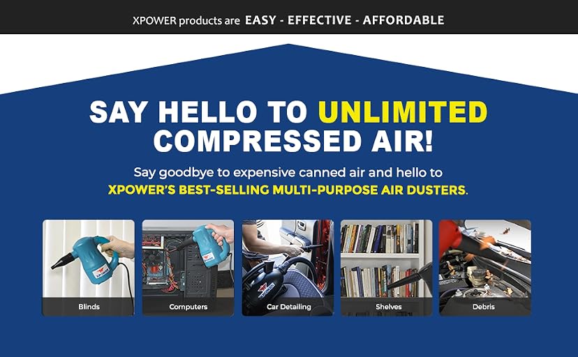 XPOWER A-5 Multi-Use Electric Air Duster — image 8