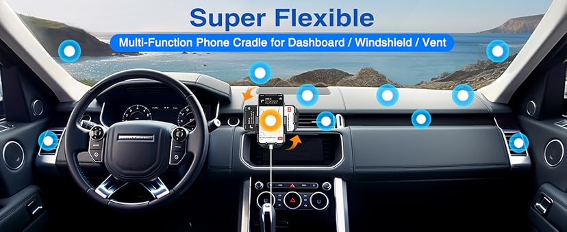 VANMASS Military-Grade Suction Cup Car Phone Mount — image 2