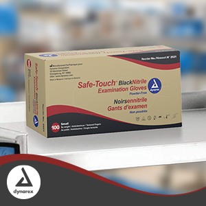 Dynarex Safe-Touch Black Nitrile Exam Gloves — image 3