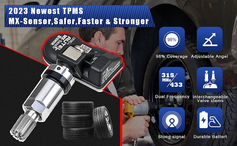 Autel MX-Sensor 315MHz + 433MHz Dual Frequency TPMS Sensor (4-Pack) — image 5