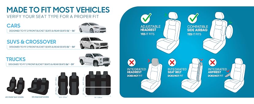 BDK PolyPro Car Seat Covers Full Set — image 2