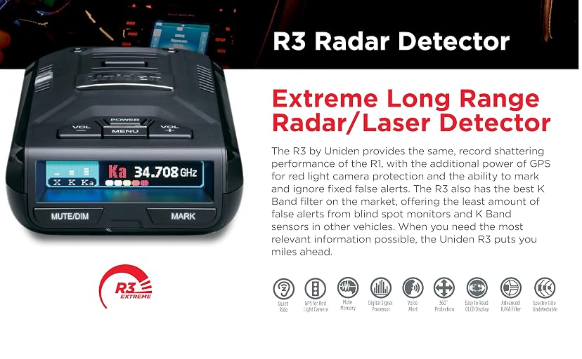 Uniden R3 Extreme Long Range Laser/Radar Detector — image 2