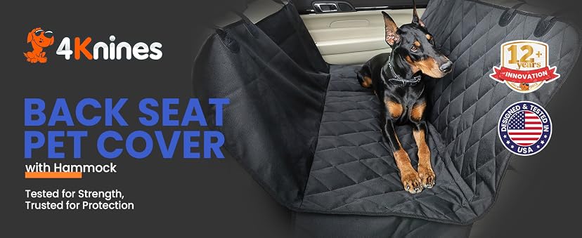 4Knines Dog Backseat Cover with Hammock — image 1