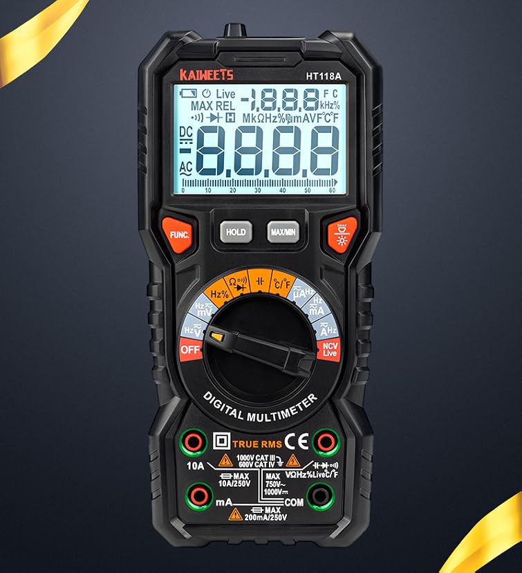 KAIWEETS HT118A Digital Multimeter TRMS 6000 Counts — image 10