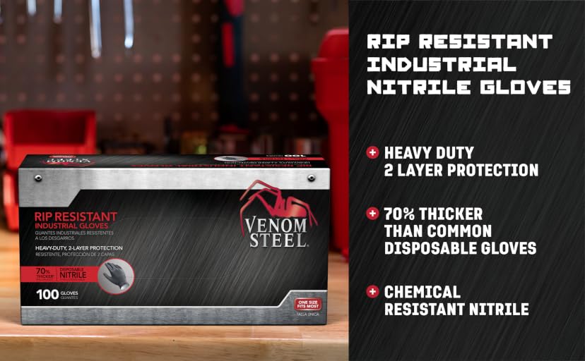 Venom Steel Premium Industrial Nitrile Gloves, 6 mil — image 2