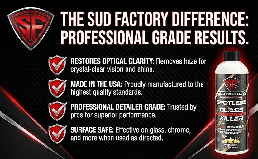 Sud Factory Spotless X2 Hard Water Spot Remover for Glass — image 5