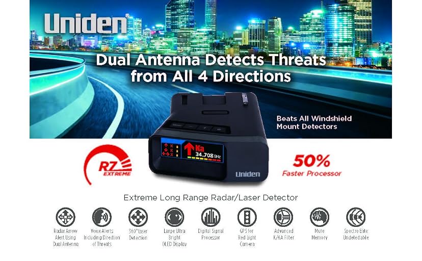 Uniden R7 Extreme Long-Range Laser-Radar Detector — image 2