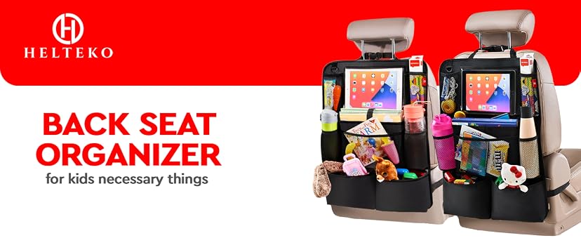 Helteko Backseat Car Organizer Kick Mats (2-Pack) — image 1