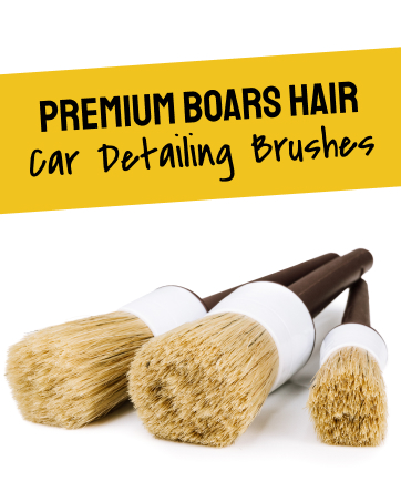 Detail Dudes Soft Boar Hair Car Detailing Brush Set (3-Pack) — image 3