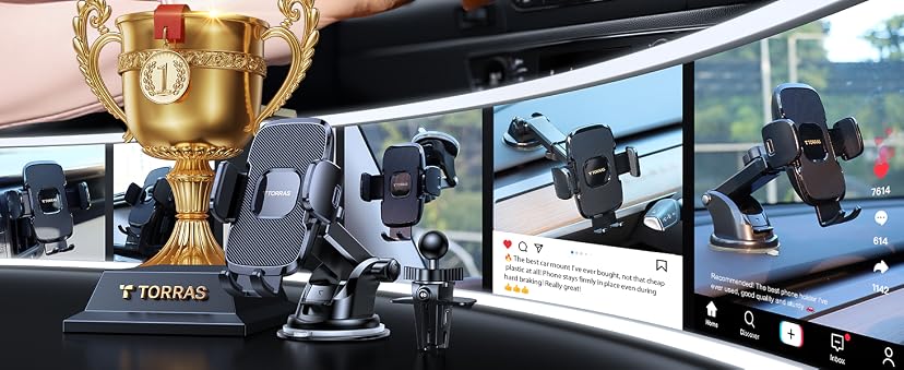 TORRAS Ultra-Durable Car Phone Holder Mount — image 11