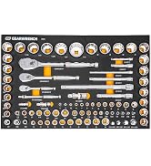 GEARWRENCH 163-Piece 1/4, 3/8 & 1/2 Drive 6-Point Master Socket Set — image 9
