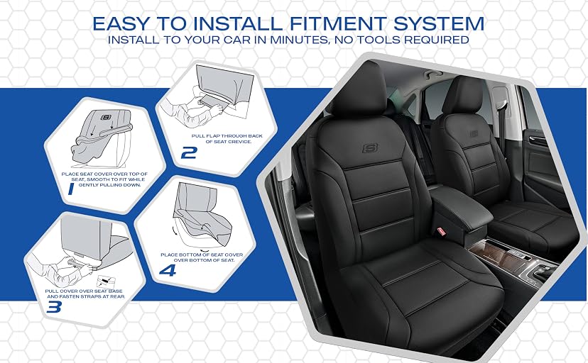 Skechers Memory Foam Car Seat Covers (Lycra, Two Front) — image 5