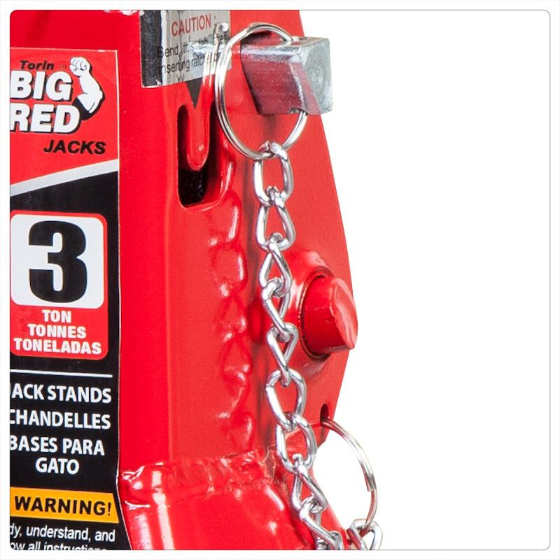 Torin (BIG RED) BIG RED T43002A 3-Ton Double Locking Jack Stands — image 5